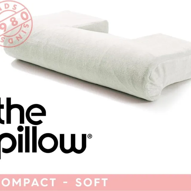 The Pillow Compact Zacht - Orthopedisch kussen Soft Latex - Hoofdkussen voor Nekklachten - Kussen voor Nek inclusief Velours Kussensloop - 54x31x14cm Wit