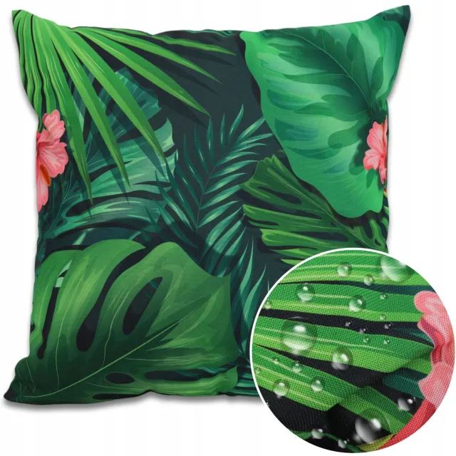DOMAREX Waterdichte Tuinkussenhoes 45x45cm - UV-bestendig & decoratief Groen