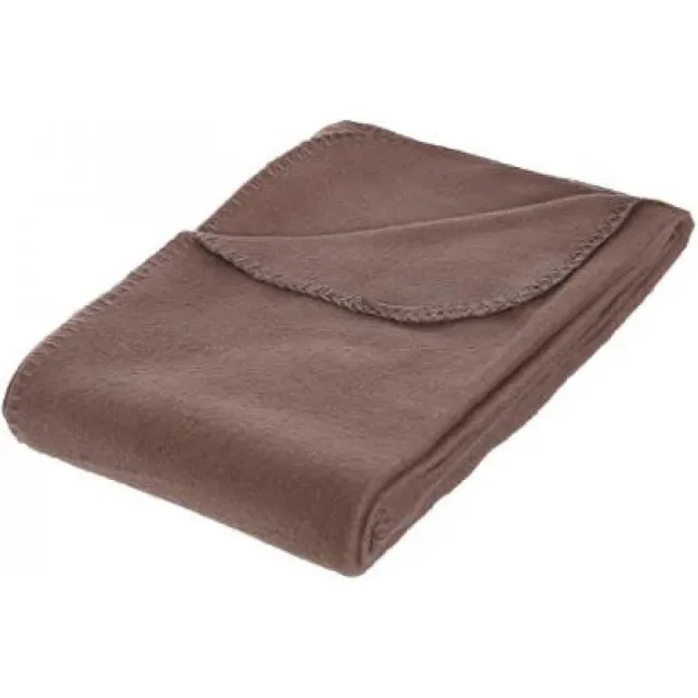 b-home-interieur.be Plaid - Taupe Kleurige plaid - fleece plaid - 125 X 150 CM - Zomer dekentje - Taupe - Fleecekleedje