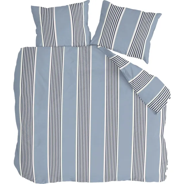 BYRKLUND Dekbedovertrek Get-away - 240x220 - 100% Katoen - Blauwgrijs
