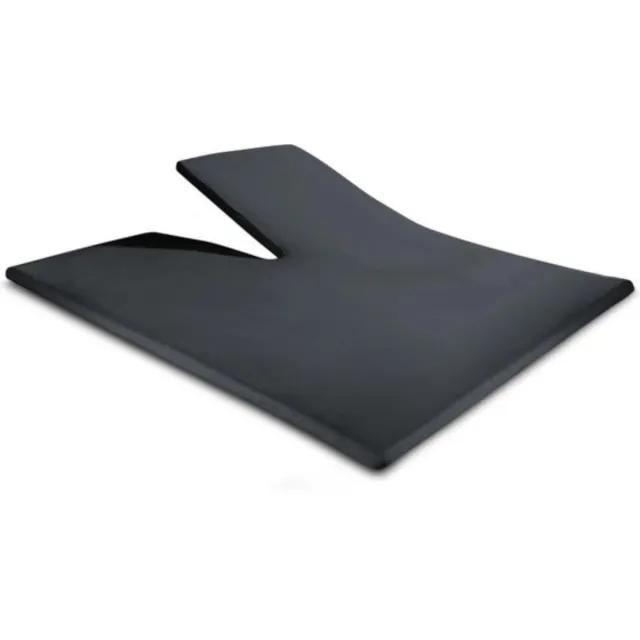 Droomtextiel Splittopper Hoeslaken Dubbel Jersey Antraciet 160x200 cm - 100% Zacht Katoen - Tot 15 cm Matrasdikte - 220 g/m²