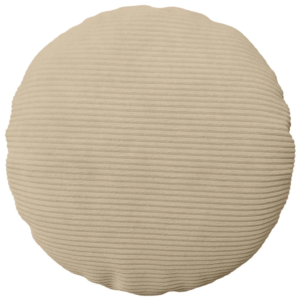 vidaXL Kussensloop 2 st HEERLEN Taupe Dia. 50 cm corduroy