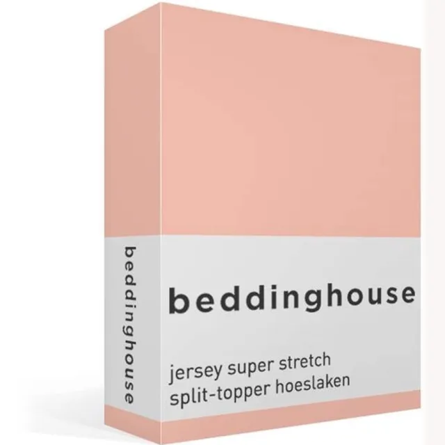Beddinghouse katoen - Splittopper Hoeslaken - 180 x 200/220 cm Pocket depth: 25 cm Split: 85 cm - Nude