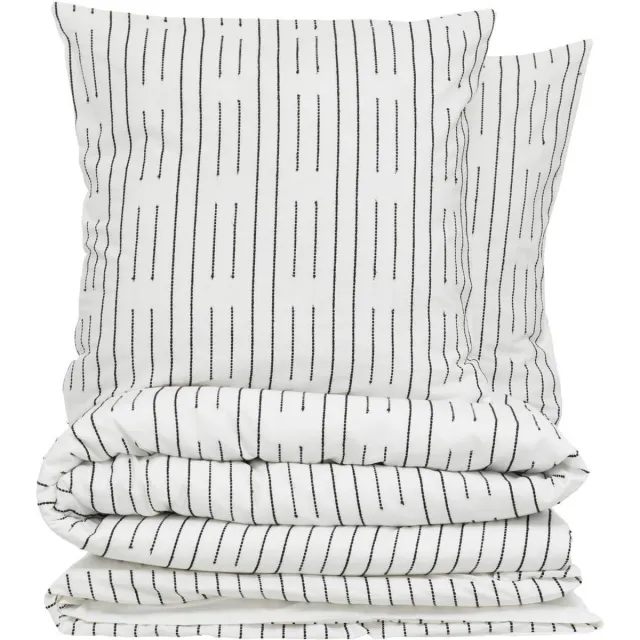 Atmosphera Créateur d'intérieur® KAIN katoenen beddenset Noir et blanc