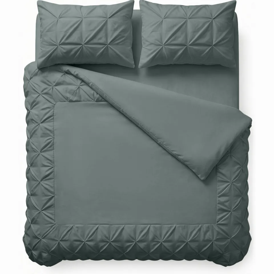 Sleeptime polyester dekbedovertrek 2-persoons (200x220 cm) groen, foto 5
