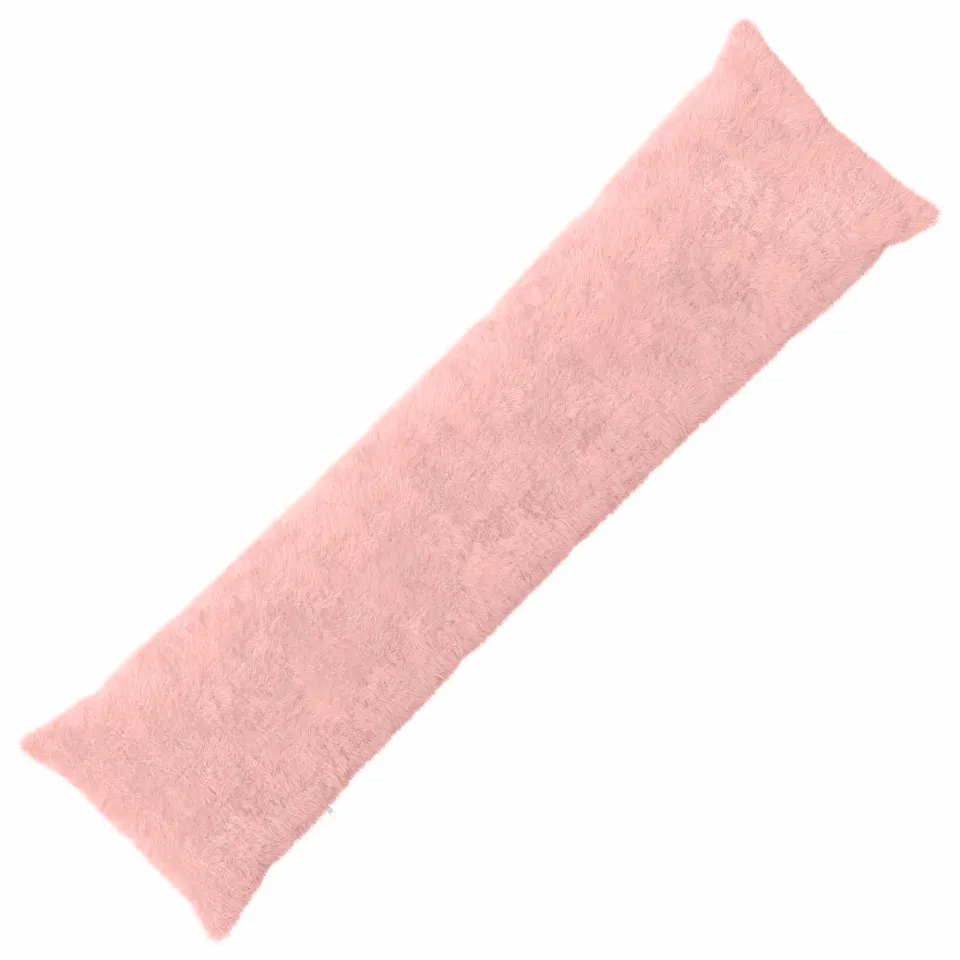 vidaXL Kussensloop HEERLEN Roze 40 x 145 cm Nep Konijnenbont, foto 3