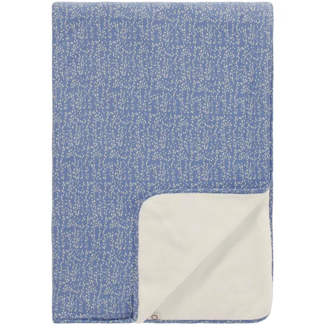 Noppies Teddy Fancy Dot ledikantdeken blauw Colony Blue