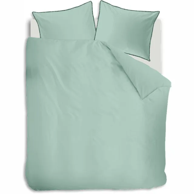 Auping Forest green percale Dekbedovertrek - Tweepersoons 200 x 220 cm - Biologisch katoen - Groen