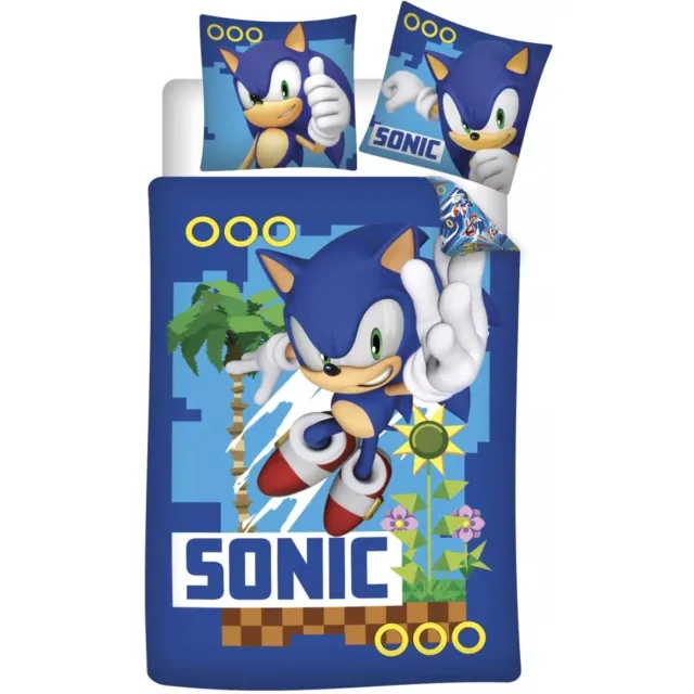 Sonic dekbedovertrek Turbo 100 x 135 cm - 40 x 60 cm - katoen Multi
