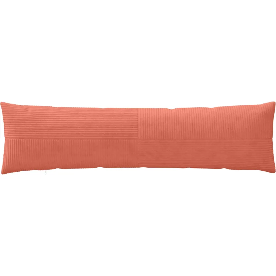 vidaXL Kussensloop 2 st ALMELO Rood-oranje 40 x 145 cm corduroy, foto 2