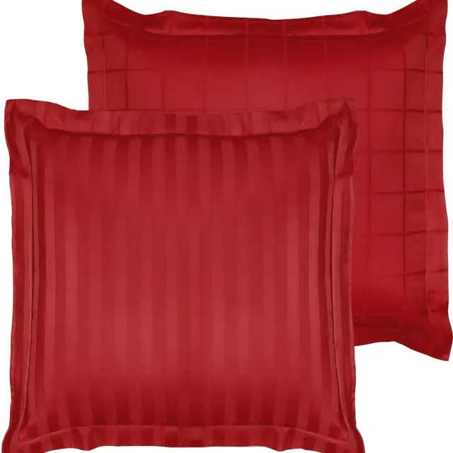 De Witte Lietaer Kussensloop Zygo Chili Pepper - 63 x 63 cm - Rood - Katoen Satijn