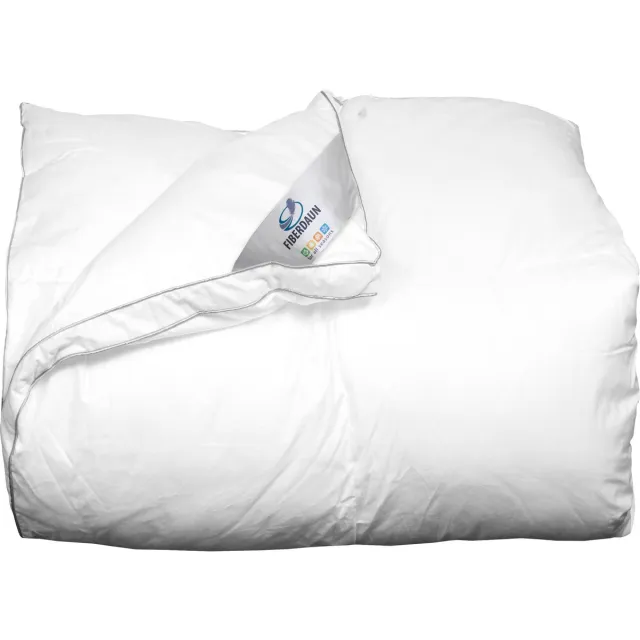 Polydaun Fiberdaun dekbed - enkel - anti-huisstofmijt - voelt aan als dons - 140x200 cm wit