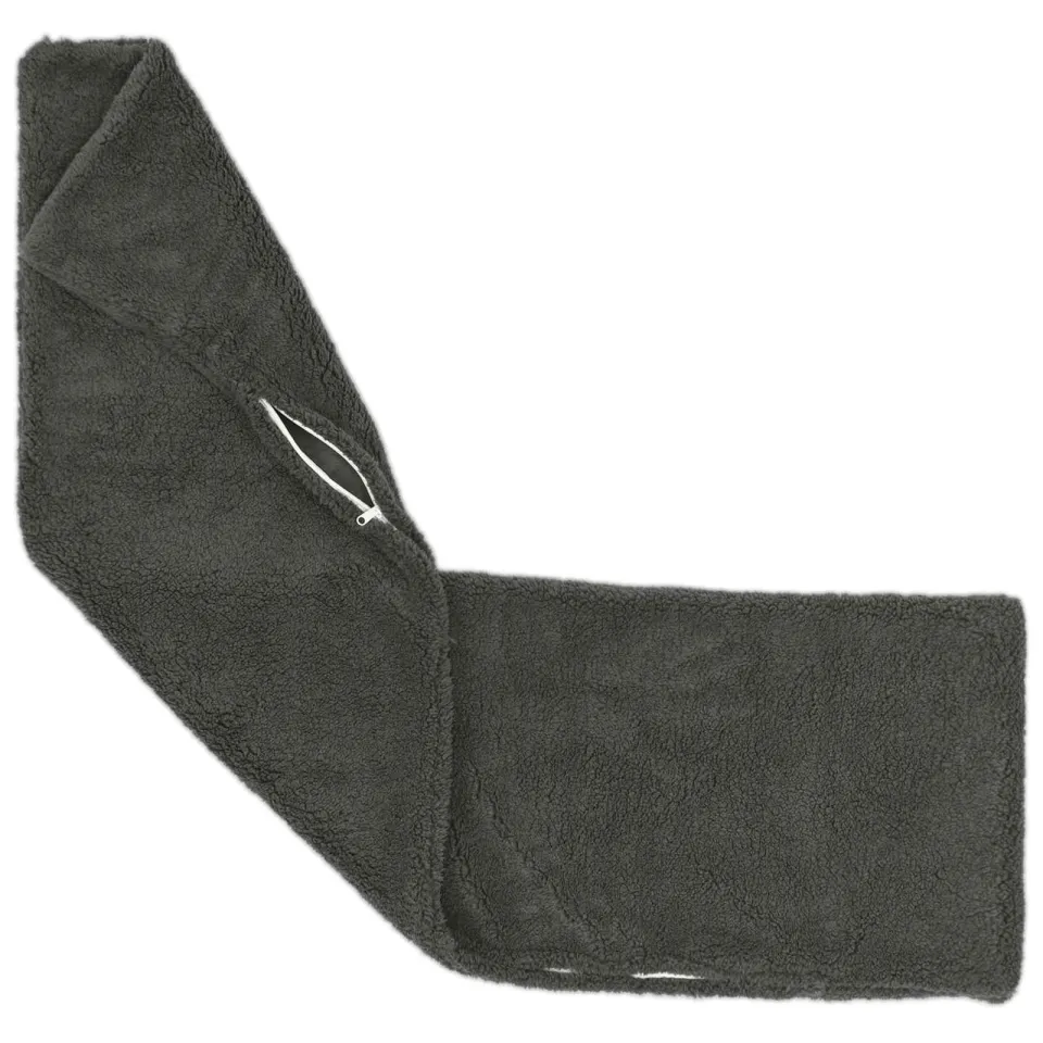 vidaXL Kussensloop 2 st HEERLEN Donkergrijs 40 x 145 cm Bouclé, foto 3