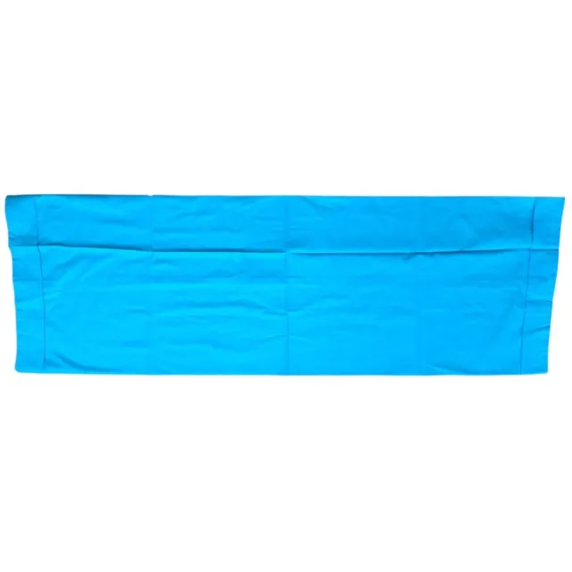 guling.nl Gulings - Azur Blauw Katoen Hoes / Overtrek – Large ~95 cm – Wasbaar – met strik sluiting - Let op: ALLEEN een overtrek – guling zelf zit niet inbegrepen. (Wissel-) sloop voor gulings – ook geschikt voor andere rolkussens van ca. 80-100 cm