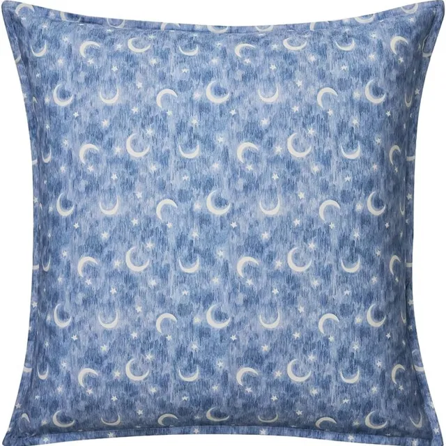 Essix Petit rêveur - Kussensloop kind in katoen perkal met print Blauw