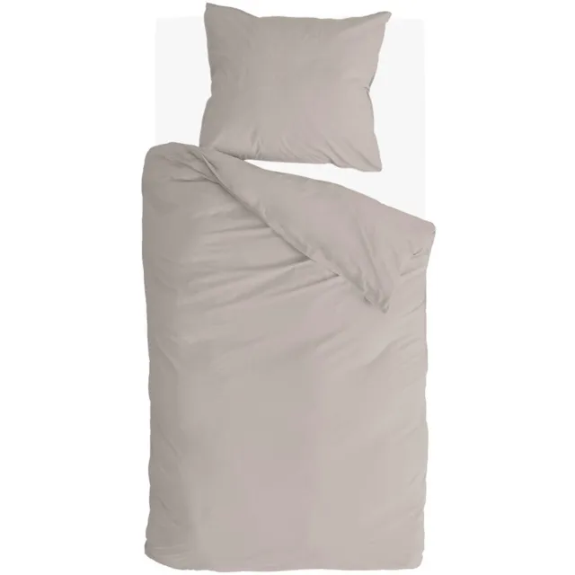 Walra Dekbedovertrek Linen Elegance - 140x220 - Voor: 50% Katoen BCI / 50% Linnen. Achter: 100% Katoen BCI - Zand