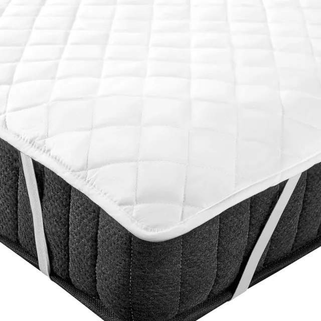Beliani ALMANZOR- Matrastopper - Wit 90 x 200 cm - Japara katoen