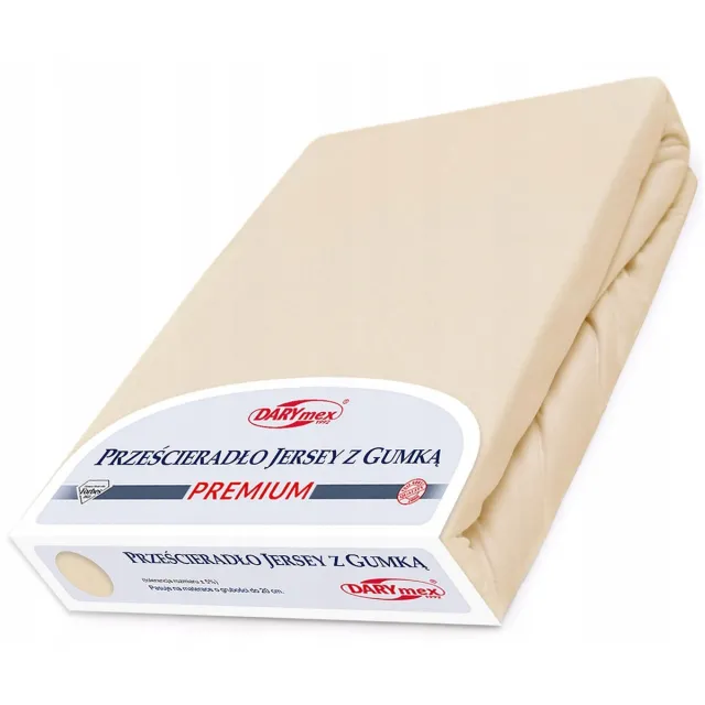 Darymex Jersey Hoeslaken Premium 120x200cm lichtbeige 170g