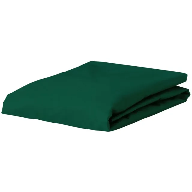 Essenza Satin Hoeslaken Pine green - 90x210 cm
