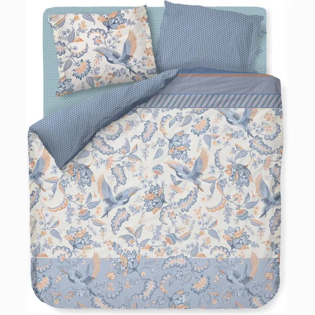 Pip Studio Royal Birds Dekbedovertrek - Blauw