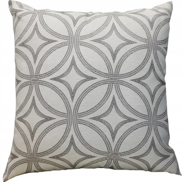 Ateks Decoratieve Kussenhoes 40x40 cm Grijs Geometrisch - Premium Stof