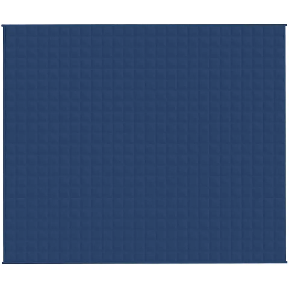 vidaXL Verzwaringsdeken 220x260 cm 11 kg stof blauw