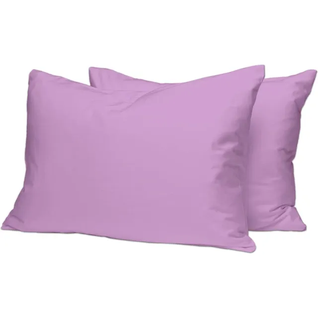Luxueus zacht satijn pak van 2 kussenslopen 70 x 90 cm stoffigar lavendel, 400 dradenaantal katoenen kussenslopen, 100% lange stapel katoenen kussensloop (gembersnap, 70 x 90 cm)