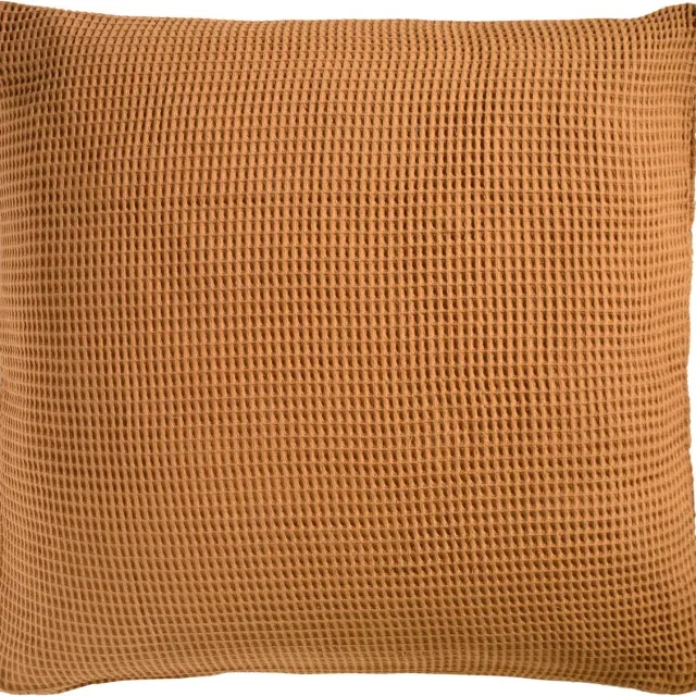 Heckettlane Heckett & Lane Wafel Kussensloop Katoen - cognac brown 50x50cm