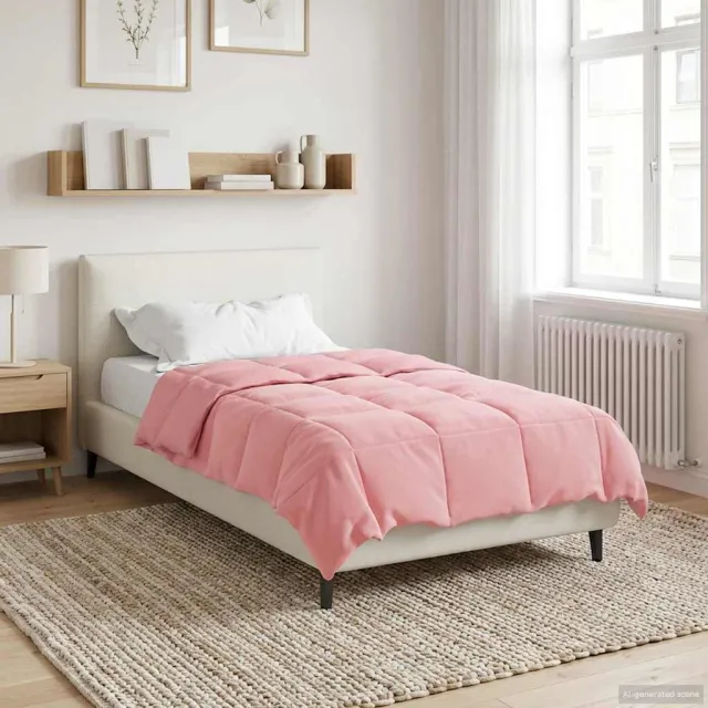 vidaXL Zomer Dekbed 140 x 220 cm Zomer Microfiber (100% polyester) Roze