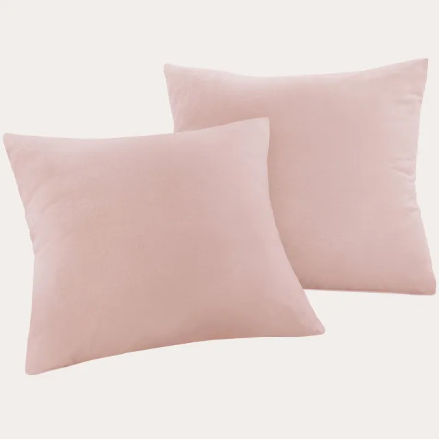NOUS Living flanellen kussensloop roze