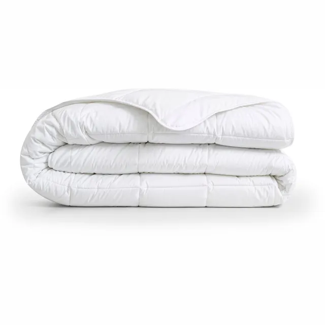 Eleganzzz Enkel Dekbed Microvezel - 140x220cm - Winterdekbed - All Year Dekbed Enkel - 350gr/m2 - Enkel Dekbed 140x220 - Eenpersoons Extra Lang - Dekbedden wit