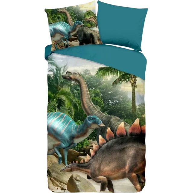 Bedsupplies Dekbedovertrek Dinosaurussen - 140x200/220/240 - Multi Kleur
