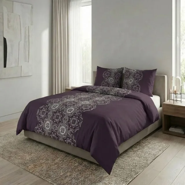SENZATIONE 100% Katoen Percaline Dekbedovertrek 200x200/220-2x60x70 cm GABRIELE PAARS