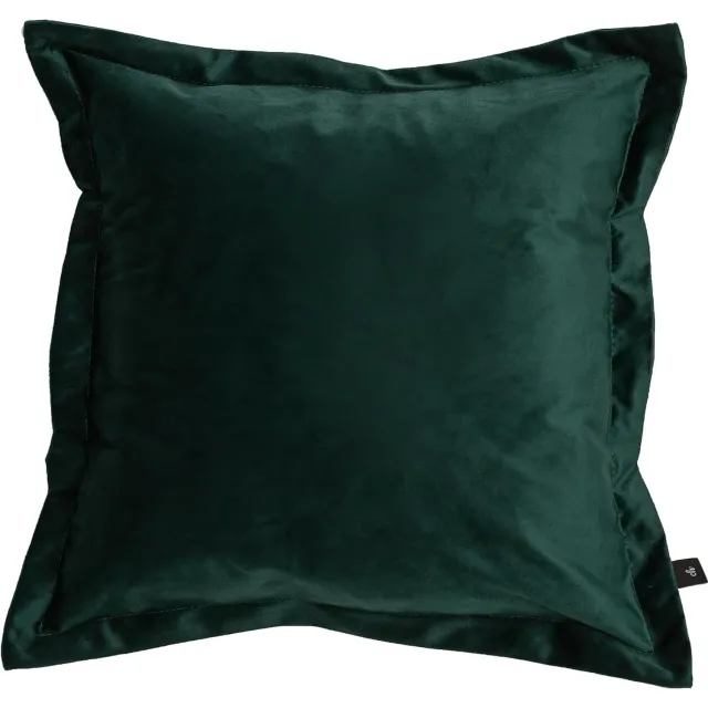Chic Home Fluwelen Kussenhoes 45x45 cm - Diepgroen