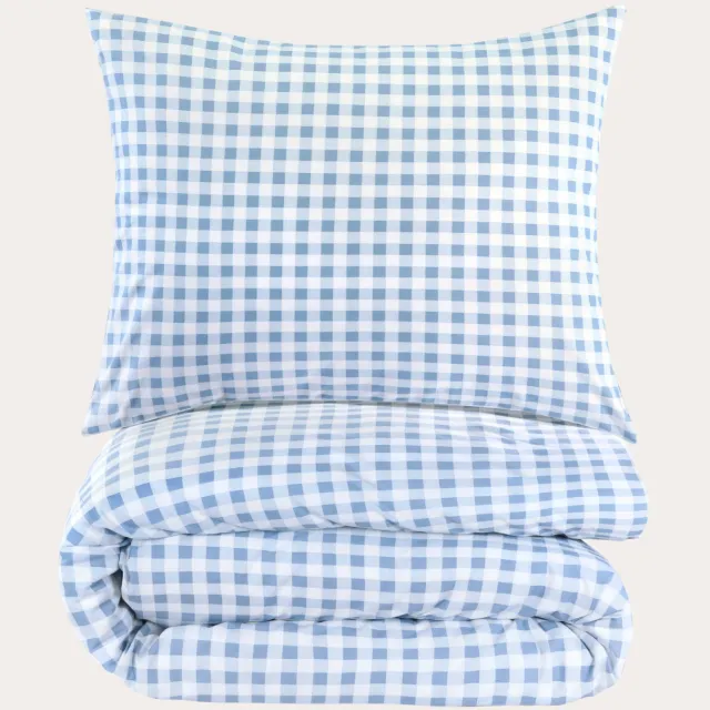 NOUS Kids katoenen dekbedovertrek kinderbed Blauw