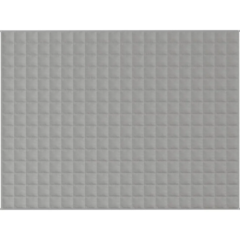 vidaXL Verzwaringsdeken 152x203 cm 7 kg stof grijs