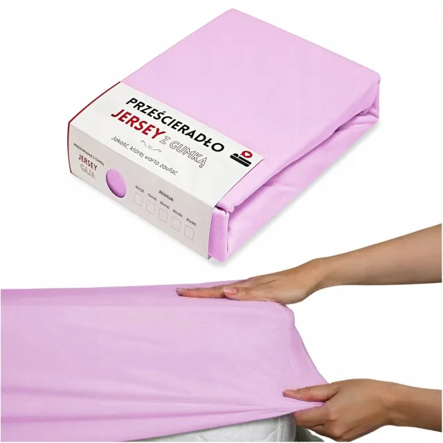 Gaja Jersey Hoeslaken 60x120cm met Elastiek - Zacht Katoen Paars