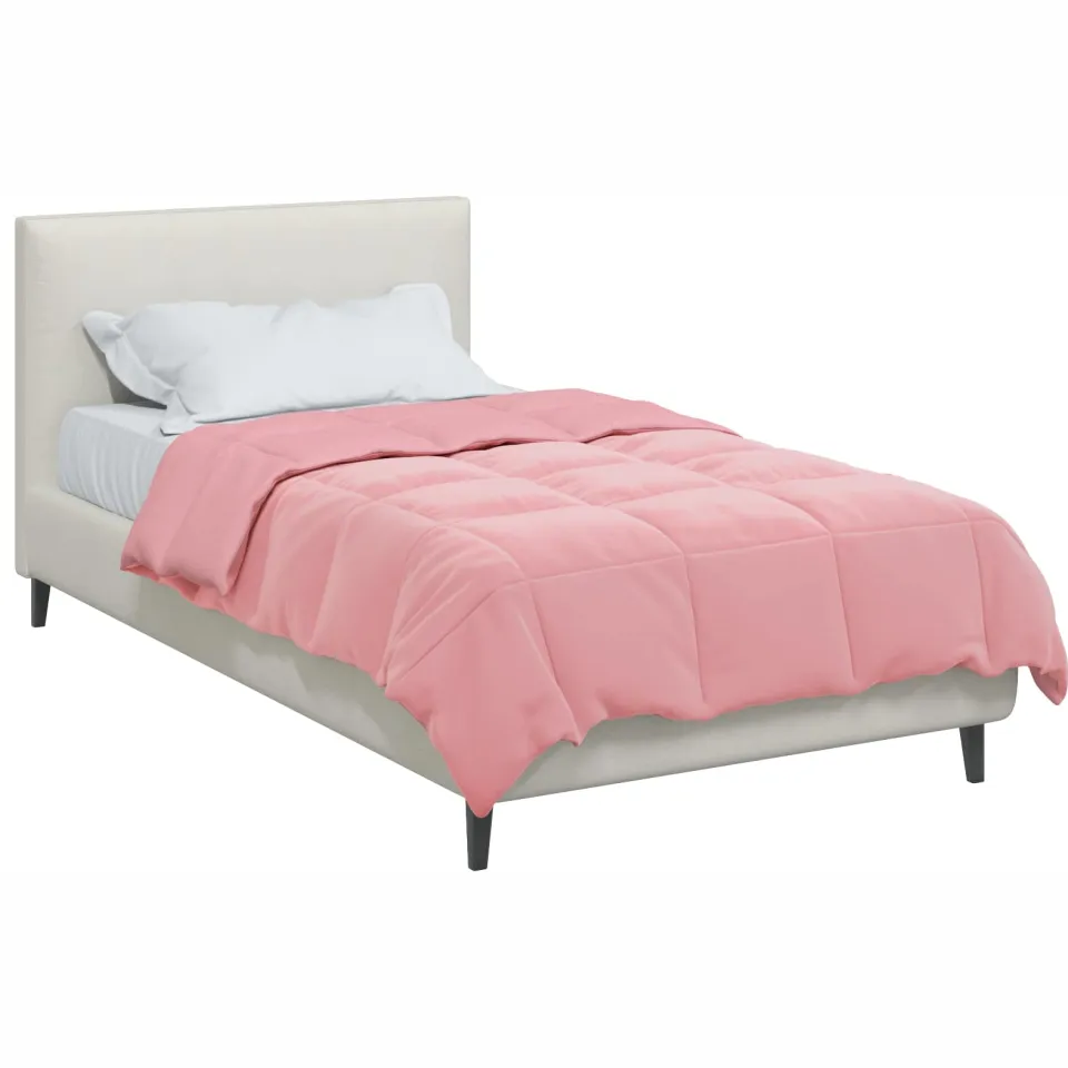 vidaXL Vol jaar dekbed 140 x 220 cm Microfiber (100% polyester) Roze, foto 2