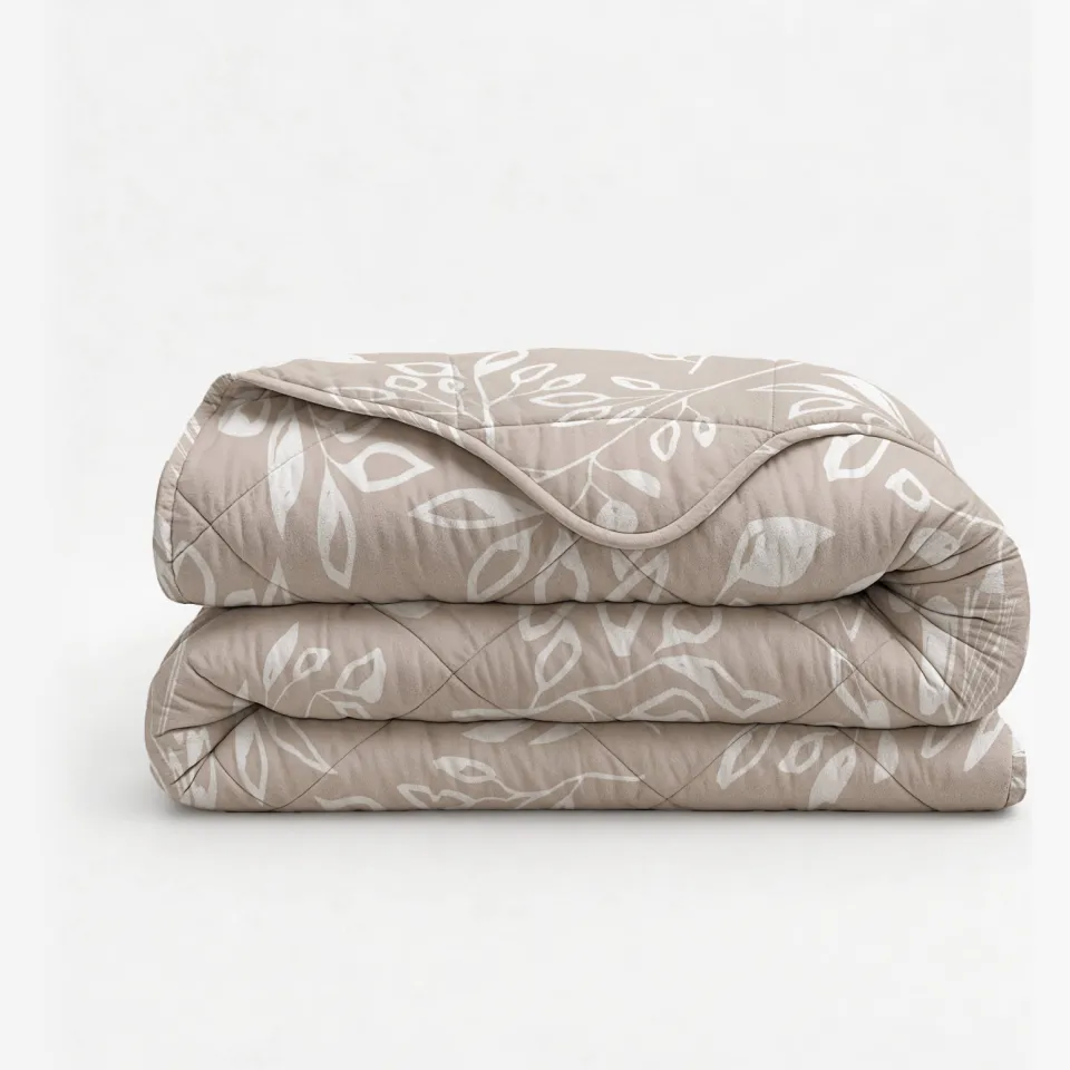 Sleeptime dekbed zonder overtrek met kussensloop Lazy taupe/zand, foto 4